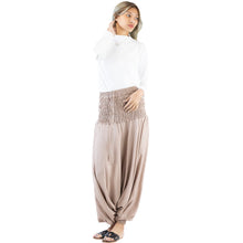 Load image into Gallery viewer, Solid Color Unisex Aladdin Drop Crotch Pants in Beige PP0056 020000 19