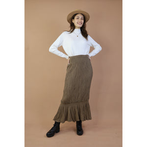 Fall and Winter Collection Organic Cotton Solid Color Skirt LI0024 000001 00