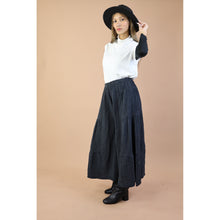 Load image into Gallery viewer, Fall and Winter Collection Organic Cotton Woven Fabric Solid Color Layered Wide Leg Pants LI0028 000001 00