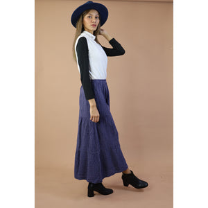 Fall and Winter Collection Organic Cotton Woven Fabric Solid Color Layered Wide Leg Pants LI0028 000001 00