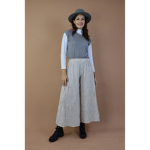 Load image into Gallery viewer, Fall and Winter Collection Organic Cotton Woven Fabric Solid Color Layered Wide Leg Pants LI0028 000001 00