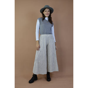Fall and Winter Collection Organic Cotton Woven Fabric Solid Color Layered Wide Leg Pants LI0028 000001 00