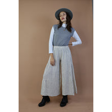 Load image into Gallery viewer, Fall and Winter Collection Organic Cotton Woven Fabric Solid Color Layered Wide Leg Pants LI0028 000001 00