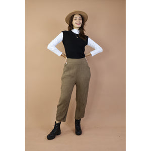 Fall and Winter Collection Organic Cotton Solid Color Crop Pants LI0026 000001 00