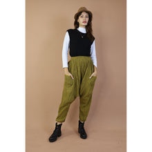 Load image into Gallery viewer, Fall and Winter Collection Organic Cotton Woven Fabric Solid Color Adladin Pants LI0029 000001 00