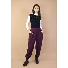 Load image into Gallery viewer, Fall and Winter Collection Organic Cotton Woven Fabric Solid Color Balloon Pants LI0030 000001 00