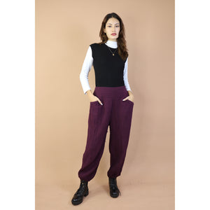 Fall and Winter Collection Organic Cotton Woven Fabric Solid Color Balloon Pants LI0030 000001 00