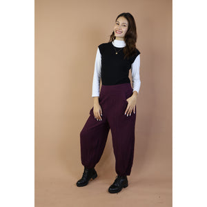 Fall and Winter Collection Organic Cotton Woven Fabric Solid Color Balloon Pants LI0030 000001 00