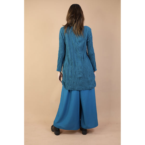Fall and Winter Collection Organic Cotton Solid Color U Neck Long Sleeves Top LI0033 000001 00