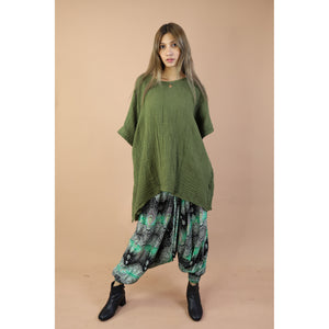 Fall and Winter Collection Organic Cotton Solid Color Bat Sleeves Top LI0034 000001 00