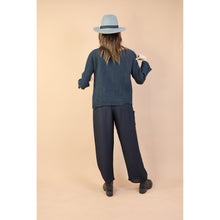 Load image into Gallery viewer, Fall and Winter Collection Organic Cotton Solid Color Wide Neck Twist-Front Top LI0038 000001 00