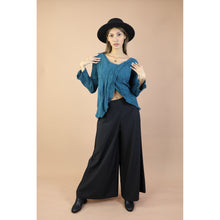 Load image into Gallery viewer, Fall and Winter Collection Organic Cotton Solid Color Wide Neck Twist-Front Top LI0038 000001 00