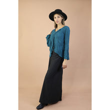 Load image into Gallery viewer, Fall and Winter Collection Organic Cotton Solid Color Wide Neck Twist-Front Top LI0038 000001 00