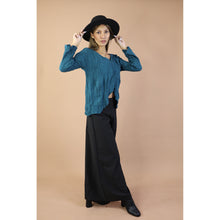 Load image into Gallery viewer, Fall and Winter Collection Organic Cotton Solid Color Wide Neck Twist-Front Top LI0038 000001 00