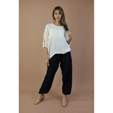 Load image into Gallery viewer, Fall and Winter Collection Organic Cotton Solid Color Puff Sleeves Blouse LI0040 000001 00
