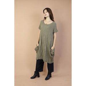 Fall and Winter Collection Organic Cotton Solid Color Dress LI0050 000001 00