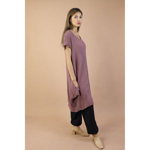 Fall and Winter Collection Organic Cotton Solid Color Dress LI0050 000001 00