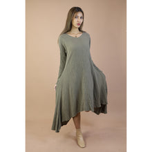 Load image into Gallery viewer, Fall and Winter Collection Organic Cotton Solid Color Dress LI0052 000001 00