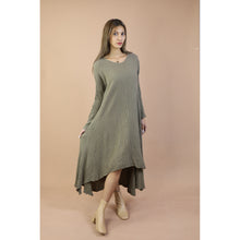 Load image into Gallery viewer, Fall and Winter Collection Organic Cotton Solid Color Dress LI0052 000001 00