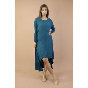 Fall and Winter Collection Organic Cotton Solid Color Dress LI0052 000001 00