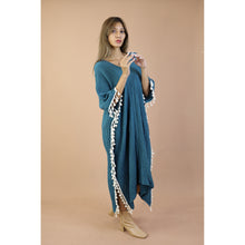 Load image into Gallery viewer, Fall and Winter Collection Organic Cotton Solid Color Dress wih Fringe LI0054 000001 00