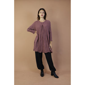 Fall and Winter Collection Organic Cotton Solid Color Dress  LI0058 000001 00