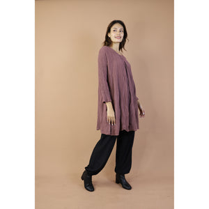 Fall and Winter Collection Organic Cotton Solid Color Dress  LI0058 000001 00