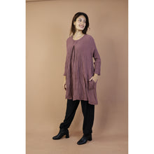 Load image into Gallery viewer, Fall and Winter Collection Organic Cotton Solid Color Dress  LI0058 000001 00