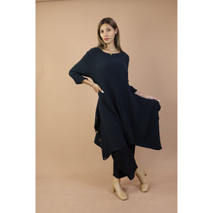 Fall and Winter Collection Organic Cotton Solid Color Dress  LI0059 000001 00