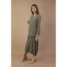 Load image into Gallery viewer, Fall and Winter Collection Organic Cotton Solid Color Dress  LI0060 000001 00