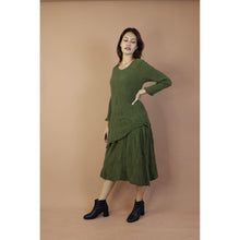 Load image into Gallery viewer, Fall and Winter Collection Organic Cotton Solid Color Dress  LI0060 000001 00