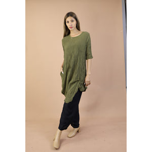 Fall and Winter Collection Organic Cotton Solid Color Dress  LI0063 000001 00