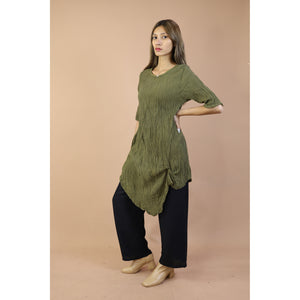 Fall and Winter Collection Organic Cotton Solid Color Dress  LI0063 000001 00