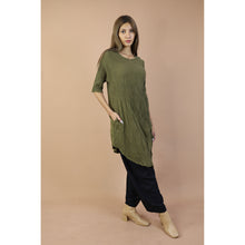 Load image into Gallery viewer, Fall and Winter Collection Organic Cotton Solid Color Dress  LI0063 000001 00