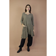 Load image into Gallery viewer, Fall and Winter Collection Organic Cotton Solid Color Dress  LI0065 000001 00