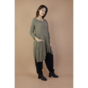 Fall and Winter Collection Organic Cotton Solid Color Dress  LI0065 000001 00