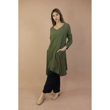 Load image into Gallery viewer, Fall and Winter Collection Organic Cotton Solid Color Dress  LI0065 000001 00