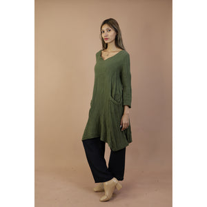 Fall and Winter Collection Organic Cotton Solid Color Dress  LI0065 000001 00