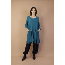 Load image into Gallery viewer, Fall and Winter Collection Organic Cotton Solid Color Dress  LI0065 000001 00