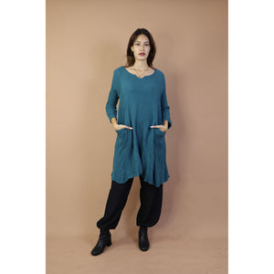 Fall and Winter Collection Organic Cotton Solid Color Dress  LI0065 000001 00