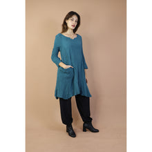 Load image into Gallery viewer, Fall and Winter Collection Organic Cotton Solid Color Dress  LI0065 000001 00