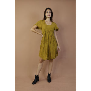 Fall and Winter Collection Organic Cotton Solid Color Dress  LI0071 000001 00