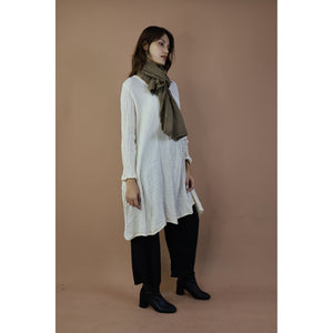 Fall and Winter Collection Organic Cotton Solid Color  Small Shawl&Scarf  LI0073 000001 00