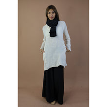 Load image into Gallery viewer, Fall and Winter Collection Organic Linen Solid Color  Small Shawl&amp;Scarf  LI0074 000001 00
