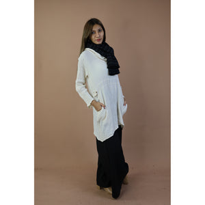 Fall and Winter Collection Organic Linen Solid Color  Small Shawl&Scarf  LI0074 000001 00