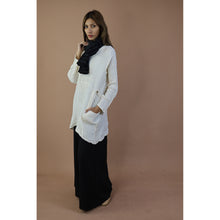 Load image into Gallery viewer, Fall and Winter Collection Organic Linen Solid Color  Small Shawl&amp;Scarf  LI0074 000001 00