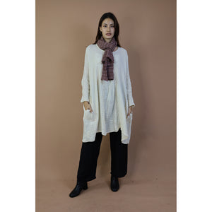 Fall and Winter Collection Organic Linen Solid Color  Small Shawl&Scarf  LI0074 000001 00