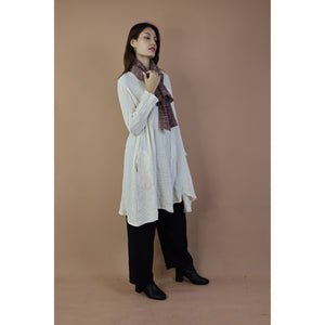 Fall and Winter Collection Organic Linen Solid Color  Small Shawl&Scarf  LI0074 000001 00