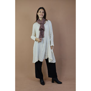 Fall and Winter Collection Organic Linen Solid Color  Small Shawl&Scarf  LI0074 000001 00