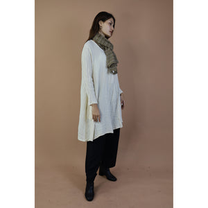 Fall and Winter Collection Organic Linen Solid Color  Small Shawl&Scarf  LI0074 000001 00